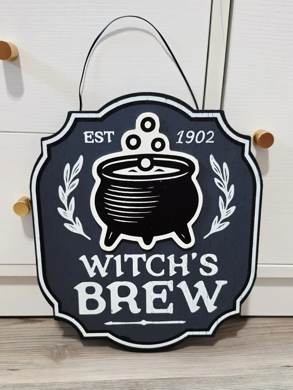 Target Bullseye Playground Halloween 2026 Wooden Sign - Witch's Brew